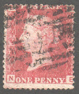 Great Britain Scott 33 Used Plate 80 - NE - Click Image to Close